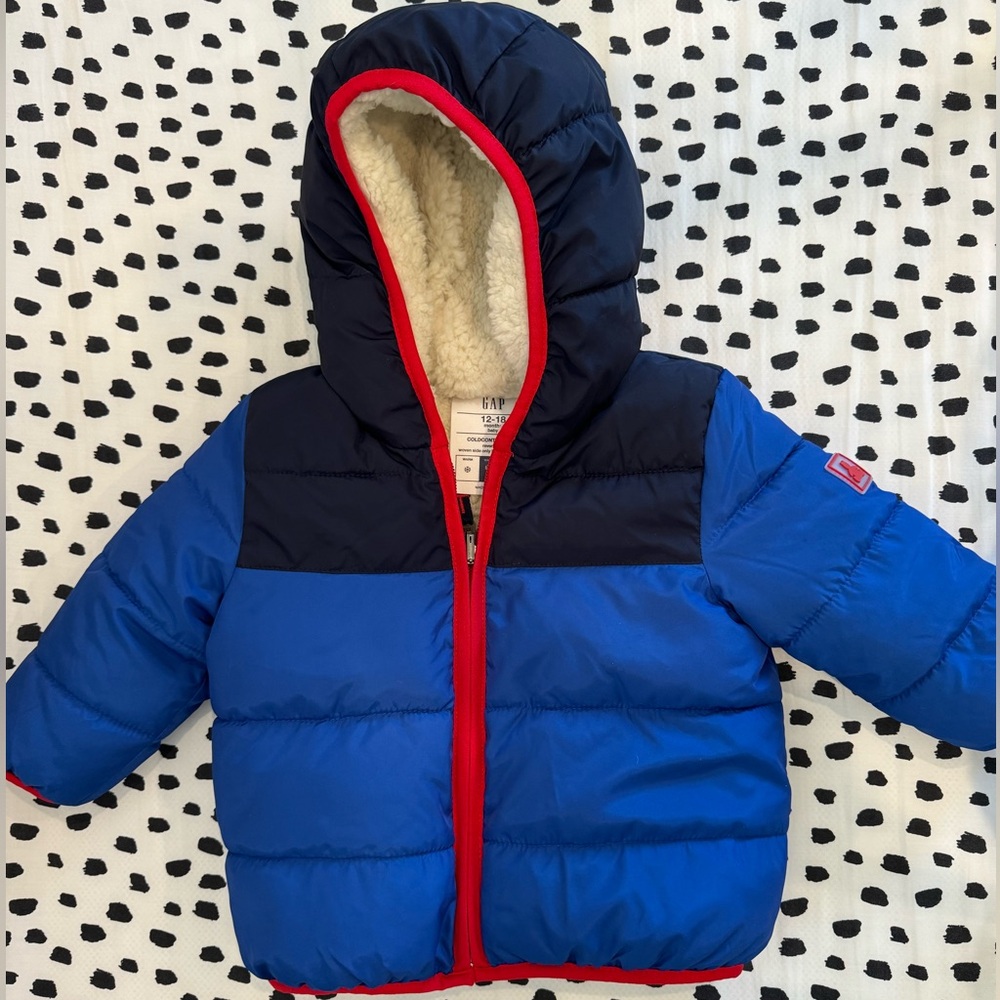 Gap Kids Cold Weather Puffer, Sherpa Lined